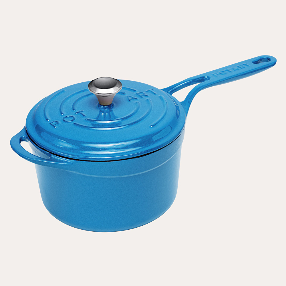 Pot Art 18 Cm Yuvarlak Sos Tencere Mavi görseli 1