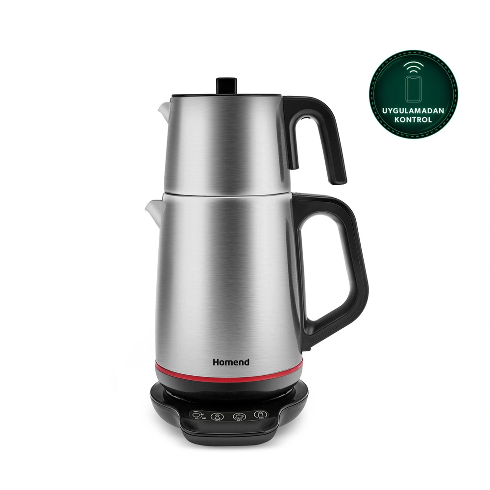Homend Royaltea Smart 1791H Inox Konuşan Çay Makinesi (Wi-Fi) görseli 2