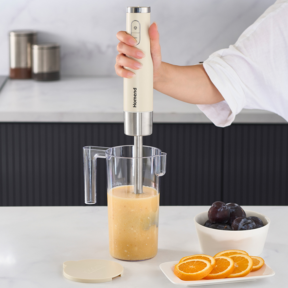 Homend Artfood 1925h El Blender Seti Krem görseli 3
