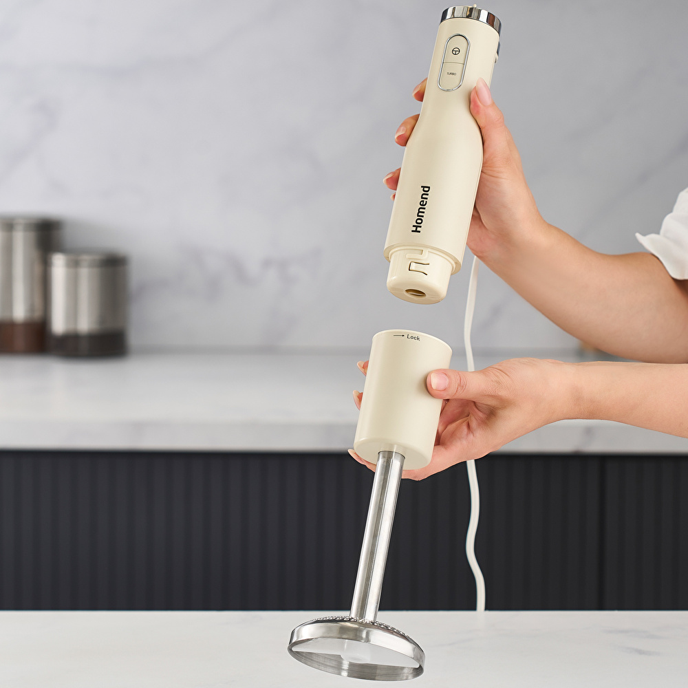 Homend Artfood 1925h El Blender Seti Krem görseli 4