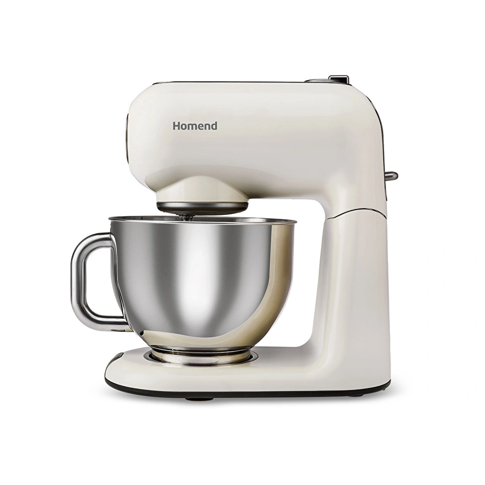 Homend Vintage Profashion 3027H Döküm Hamur Yoğurma Makinesi Krem  5,5L görseli 10