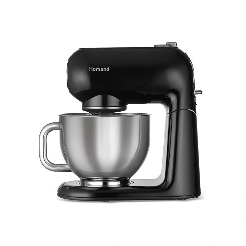 Homend Vintage Profashion 3027H Döküm Hamur Yoğurma Makinesi Siyah 1500W 5,5L thumbnail 9