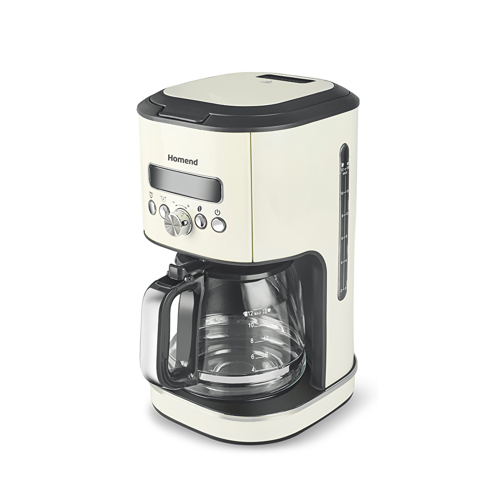 Homend Vintage Coffeebreak 5027H Filtre Kahve Makinesi Krem görseli 10