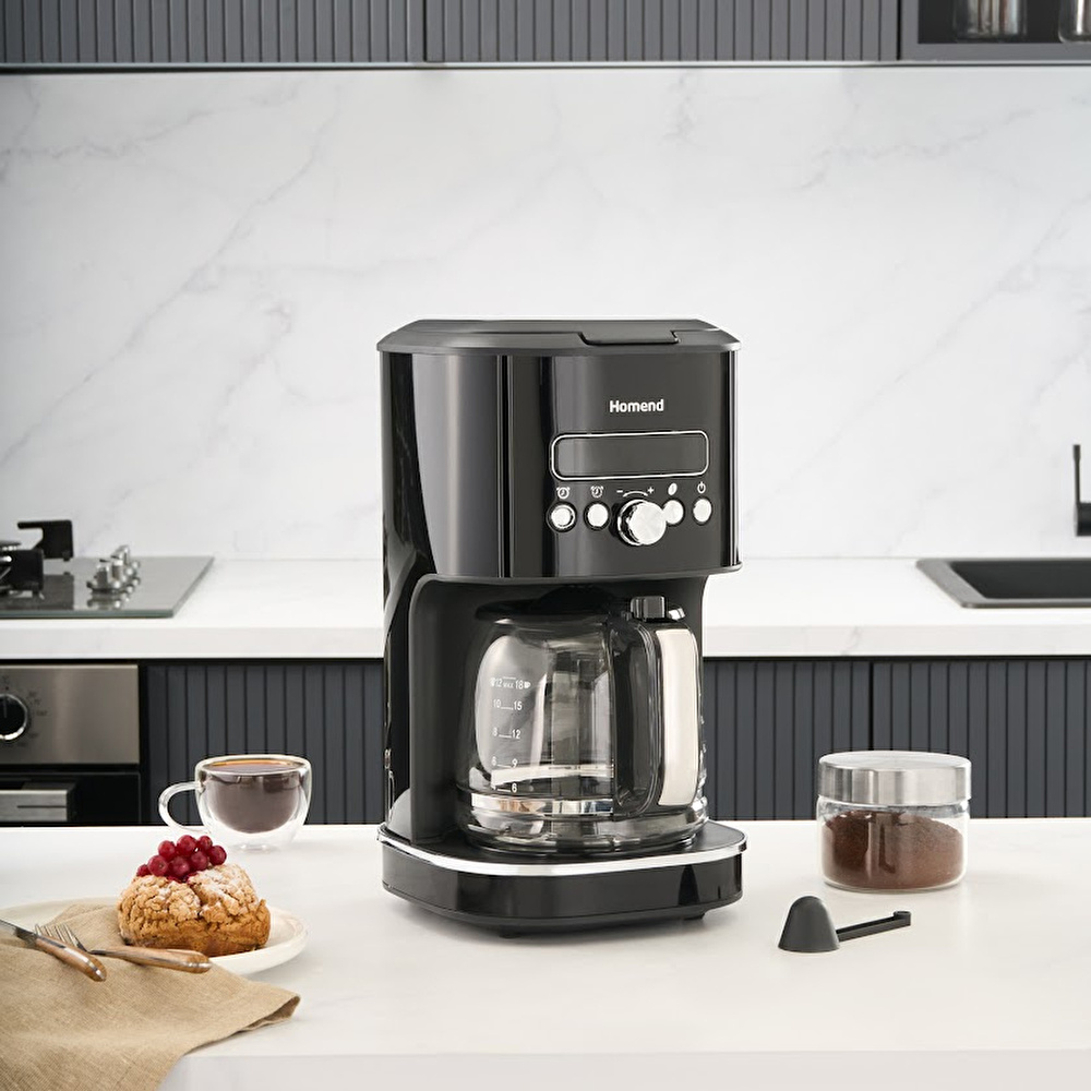 Homend Vintage Coffeebreak 5027H Filtre Kahve Makinesi Siyah thumbnail 2