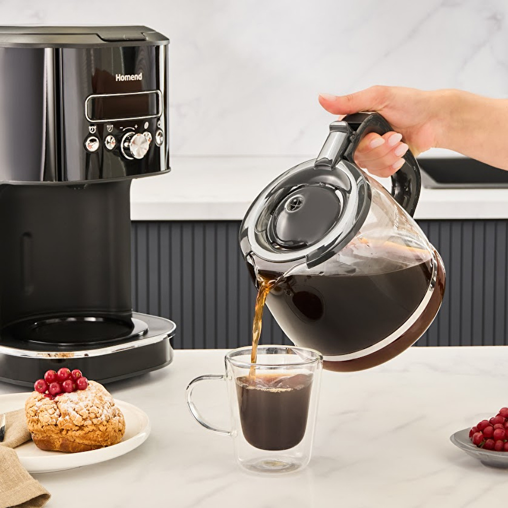 Homend Vintage Coffeebreak 5027H Filtre Kahve Makinesi Siyah thumbnail 4