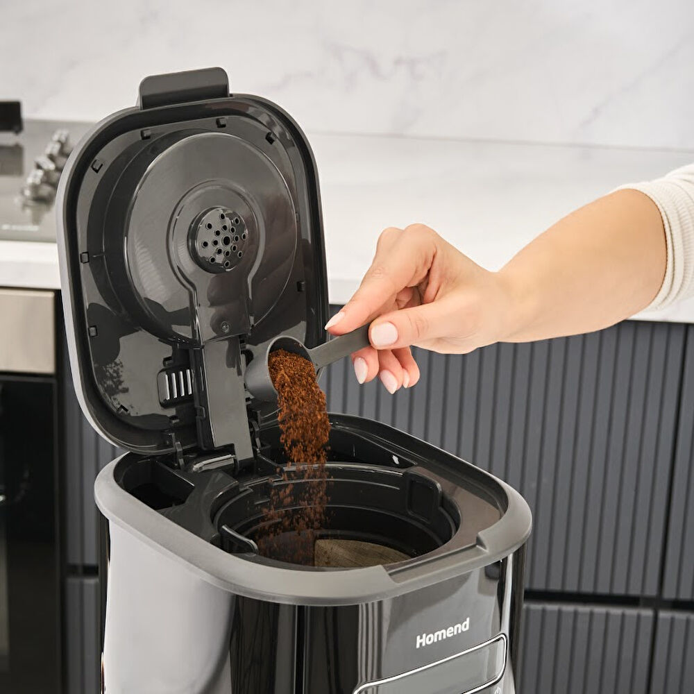 Homend Vintage Coffeebreak 5027H Filtre Kahve Makinesi Siyah thumbnail 6