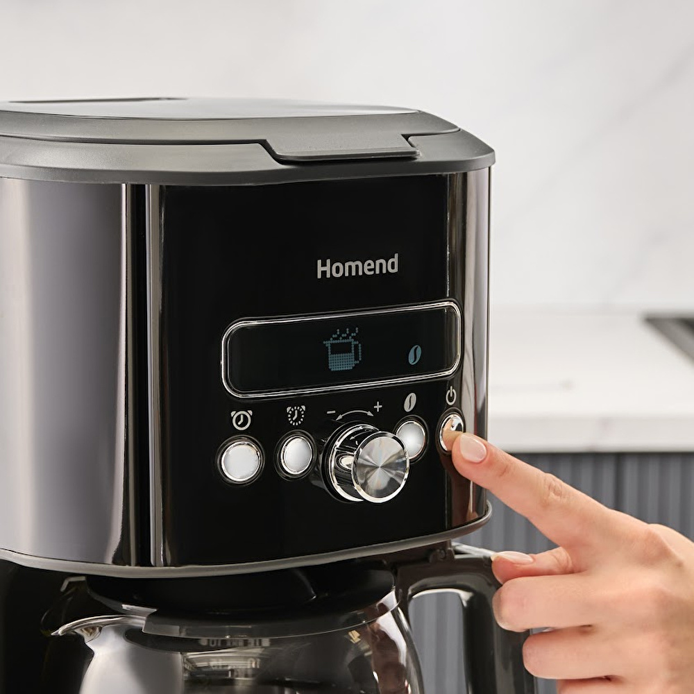 Homend Vintage Coffeebreak 5027H Filtre Kahve Makinesi Siyah thumbnail 3