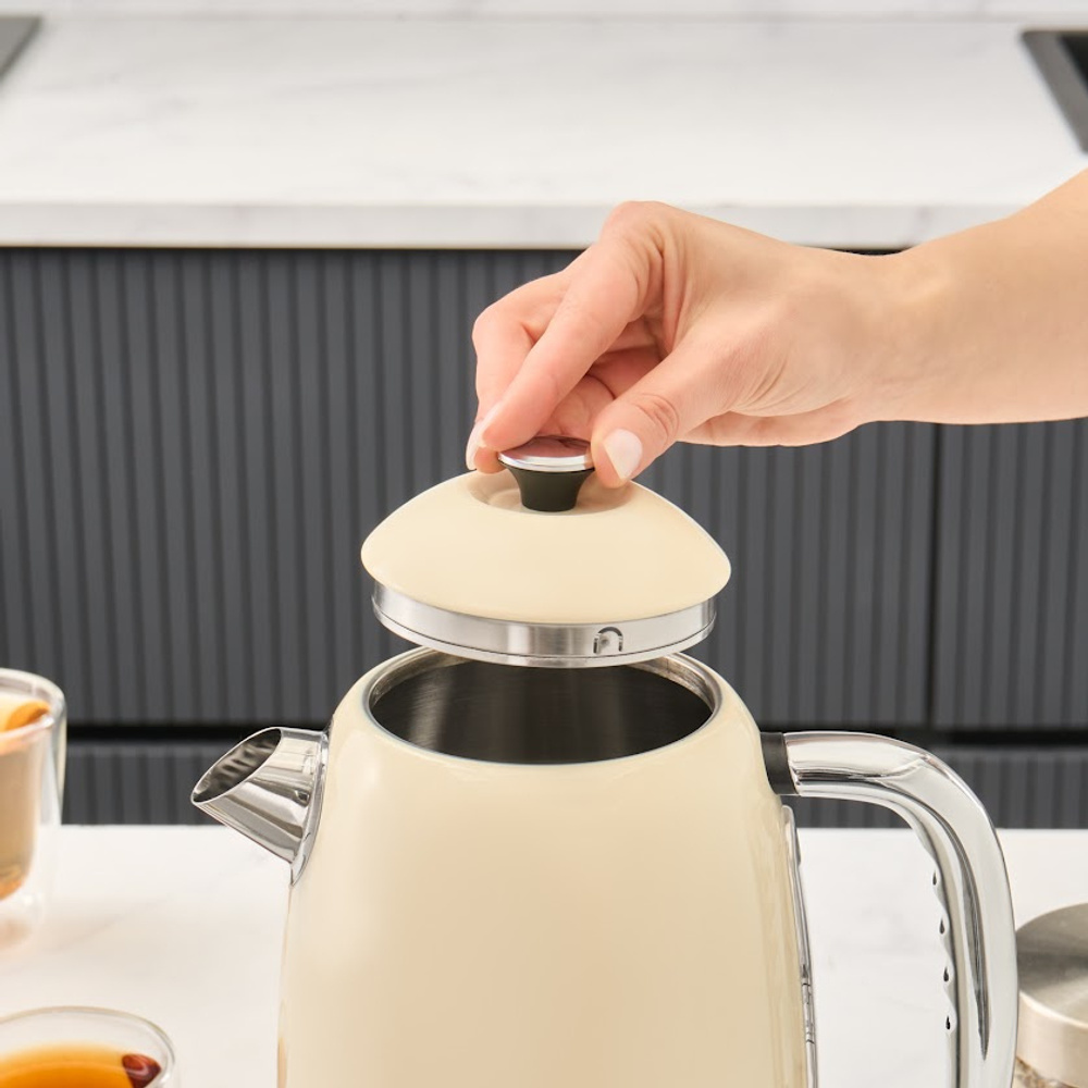 Homend Vintage Heatrow 1627H Kettle Su Isıtıcısı 2200W Krem görseli 3