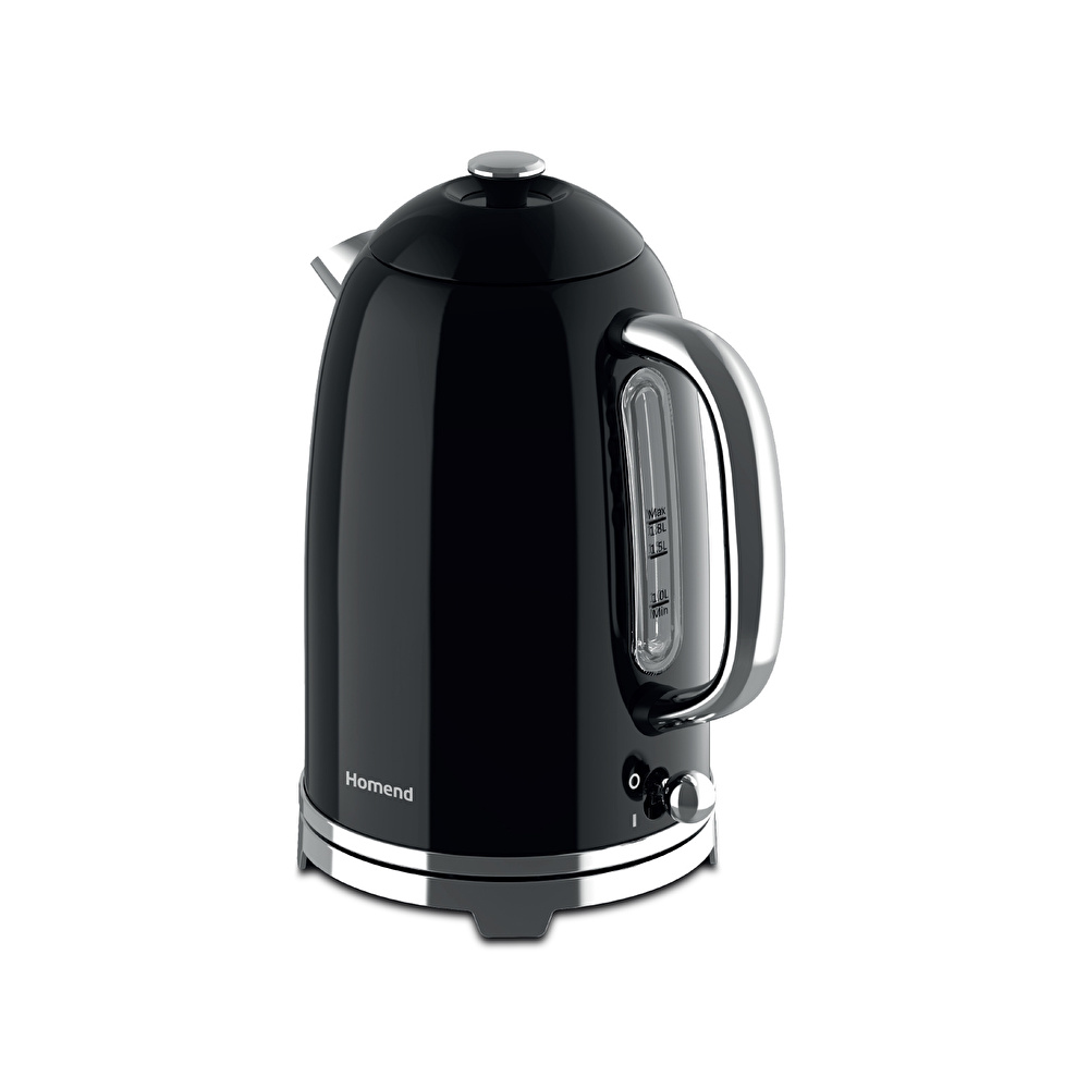 Homend Vintage Heatrow 1627H Kettle Su Isıtıcısı 2200W Siyah thumbnail 7