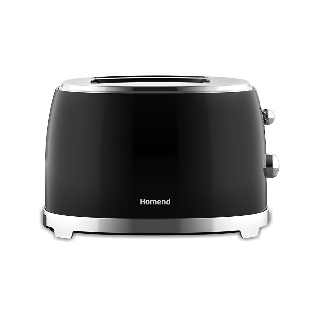 Homend Vintage Breadfast 1527H 2 Dilim Kapasiteli Ekmek Kızartma Makinesi Siyah thumbnail 6