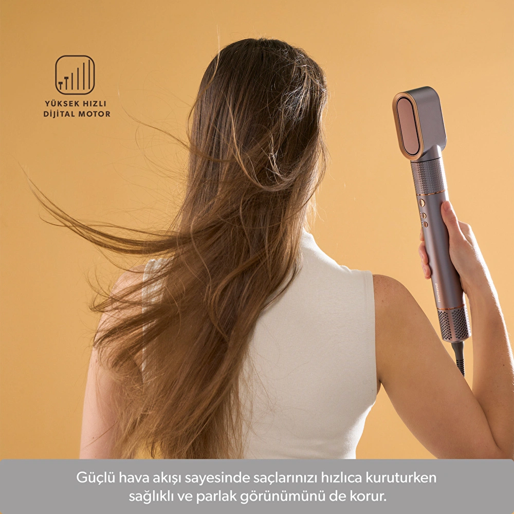 Homend Hairmony 4606H Saç Şekillendirici ve Kurutma Seti Mor görseli 3