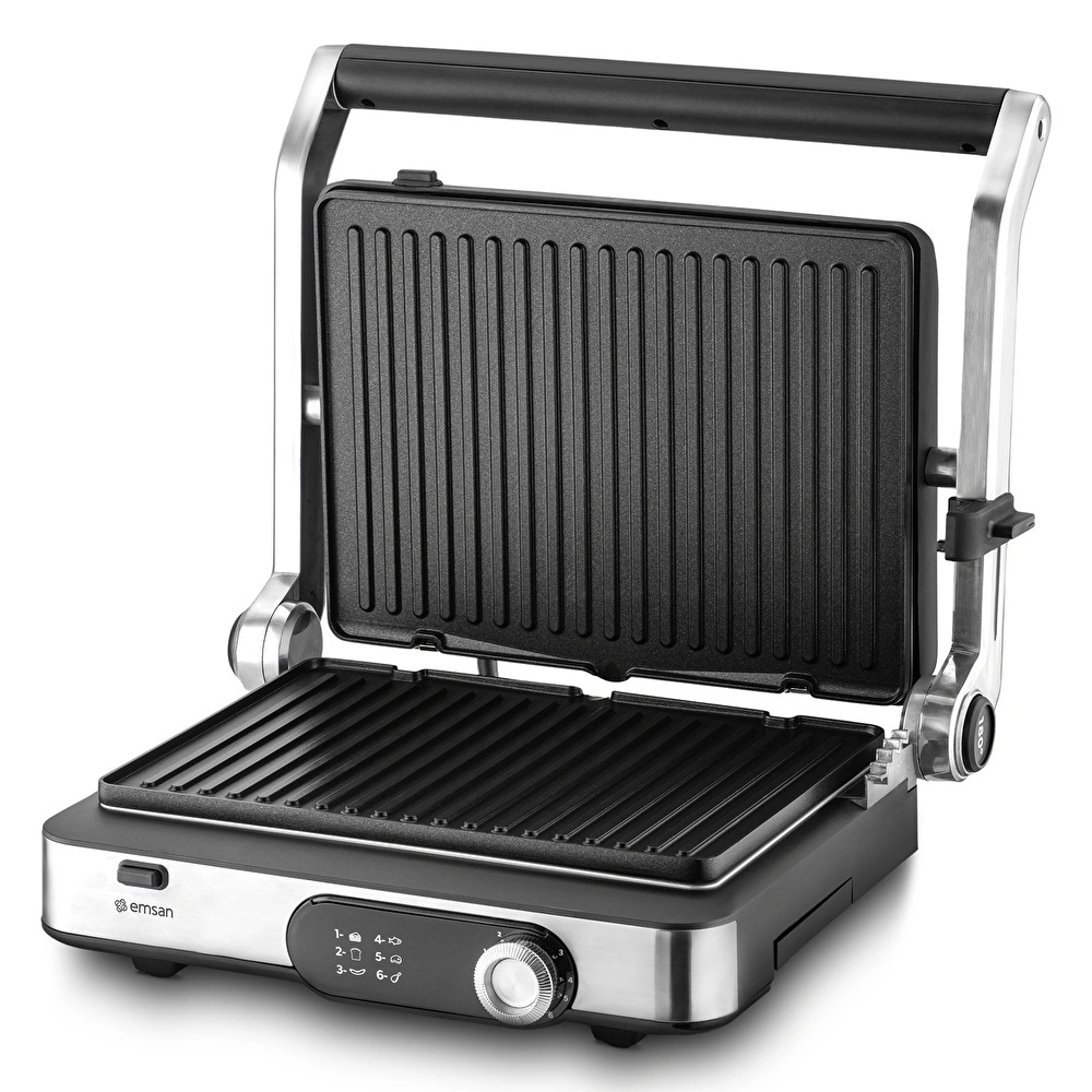 Emsan Grillmaster Inox Döküm Izgara ve Tost Makinesi 6 Dilim Kapasiteli görseli 12