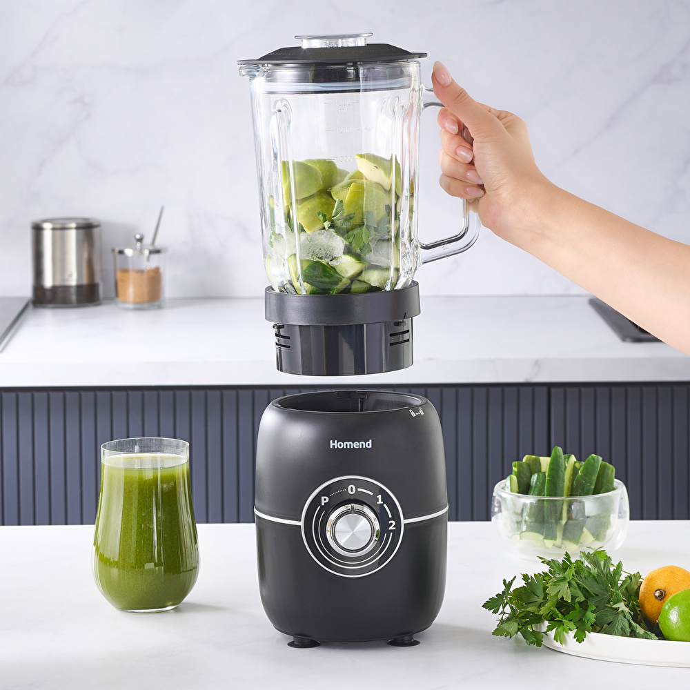 Homend Blendsetter 1928H Cam Sürahili Table Blender 1,5L 1200W görseli 4