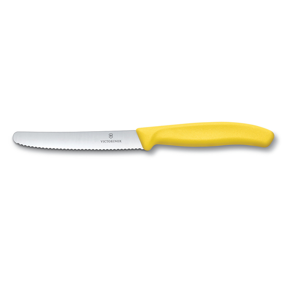 Victorinox Tırtıklı Domates Bıçağı Sarı 11 cm görseli 1
