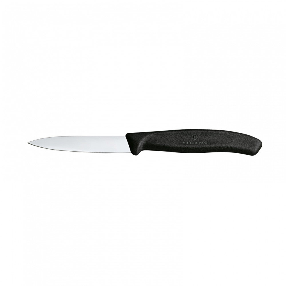Victorinox Soyma Bıçağı Sivri Siyah 8 cm görseli 1