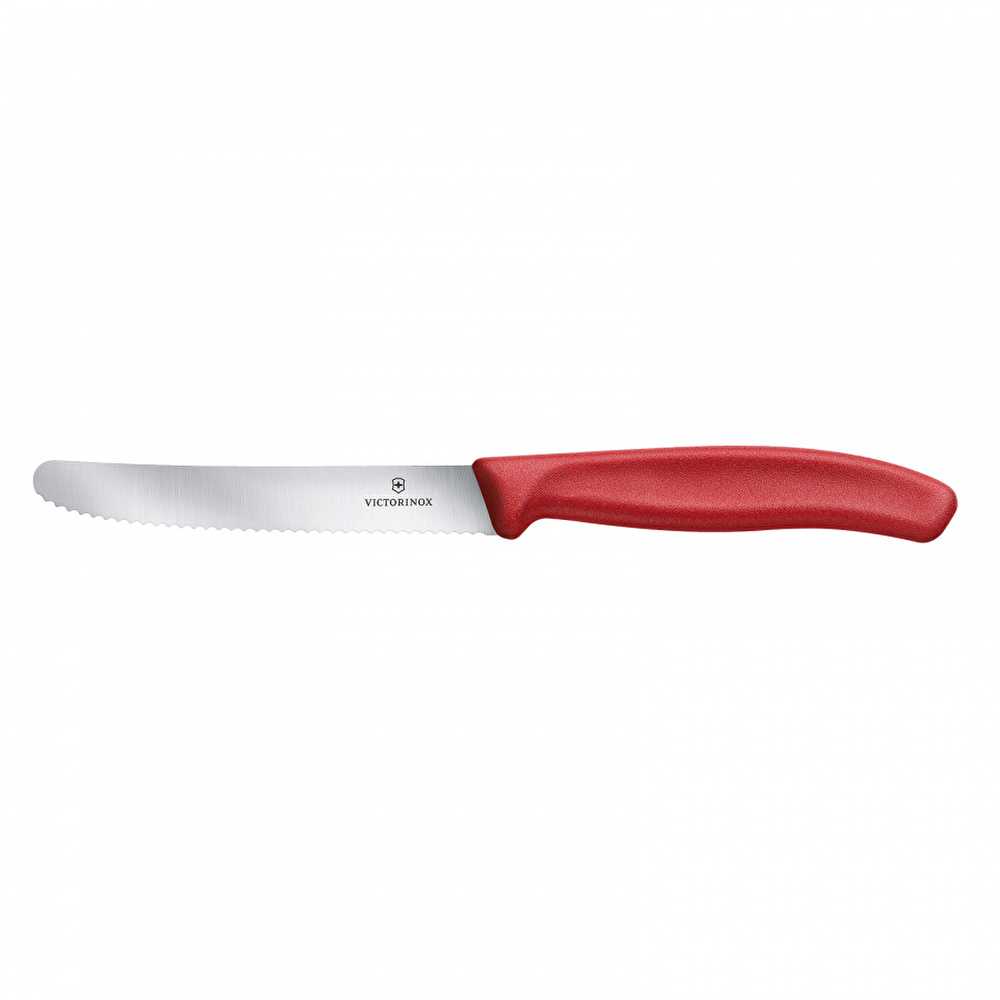 Victorinox Tırtıklı Domates Bıçağı Kırmızı 11 cm görseli 1