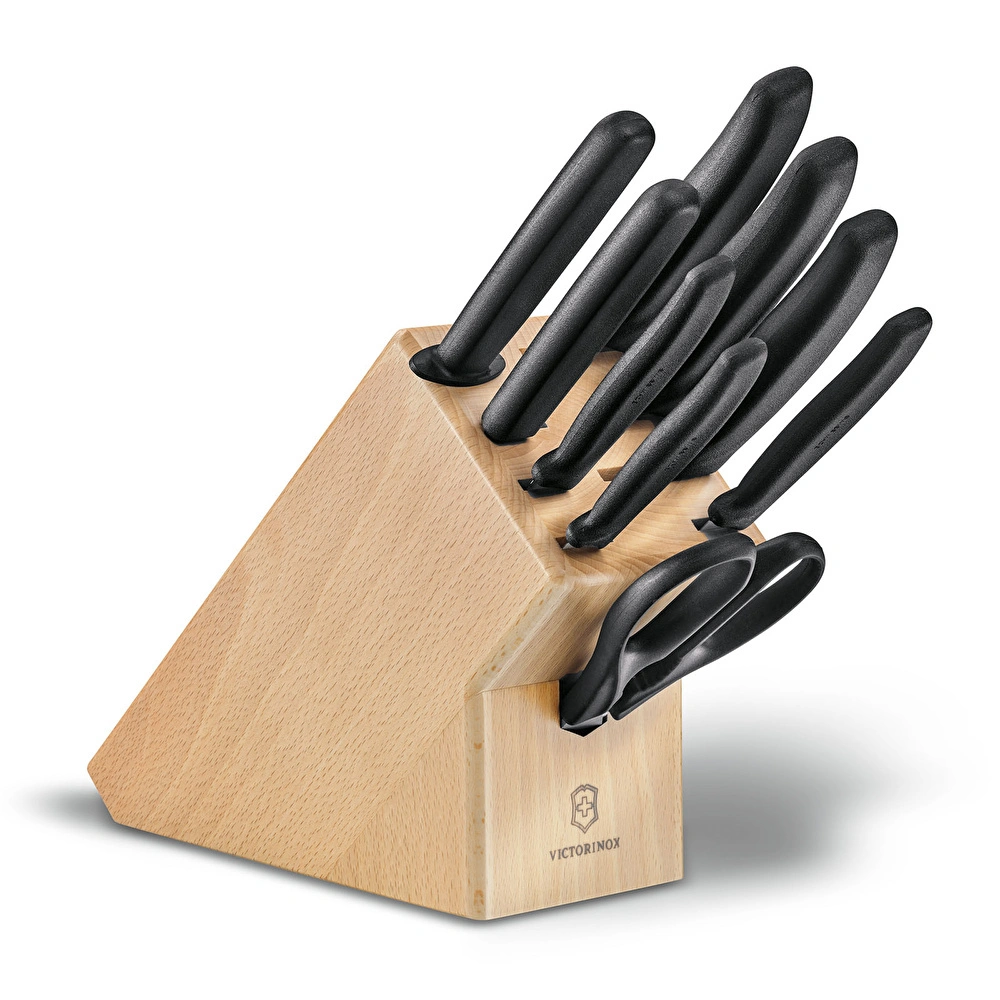 Victorinox Swiss Classic Ahşap Blok 9'lu Bıçak Set görseli 1