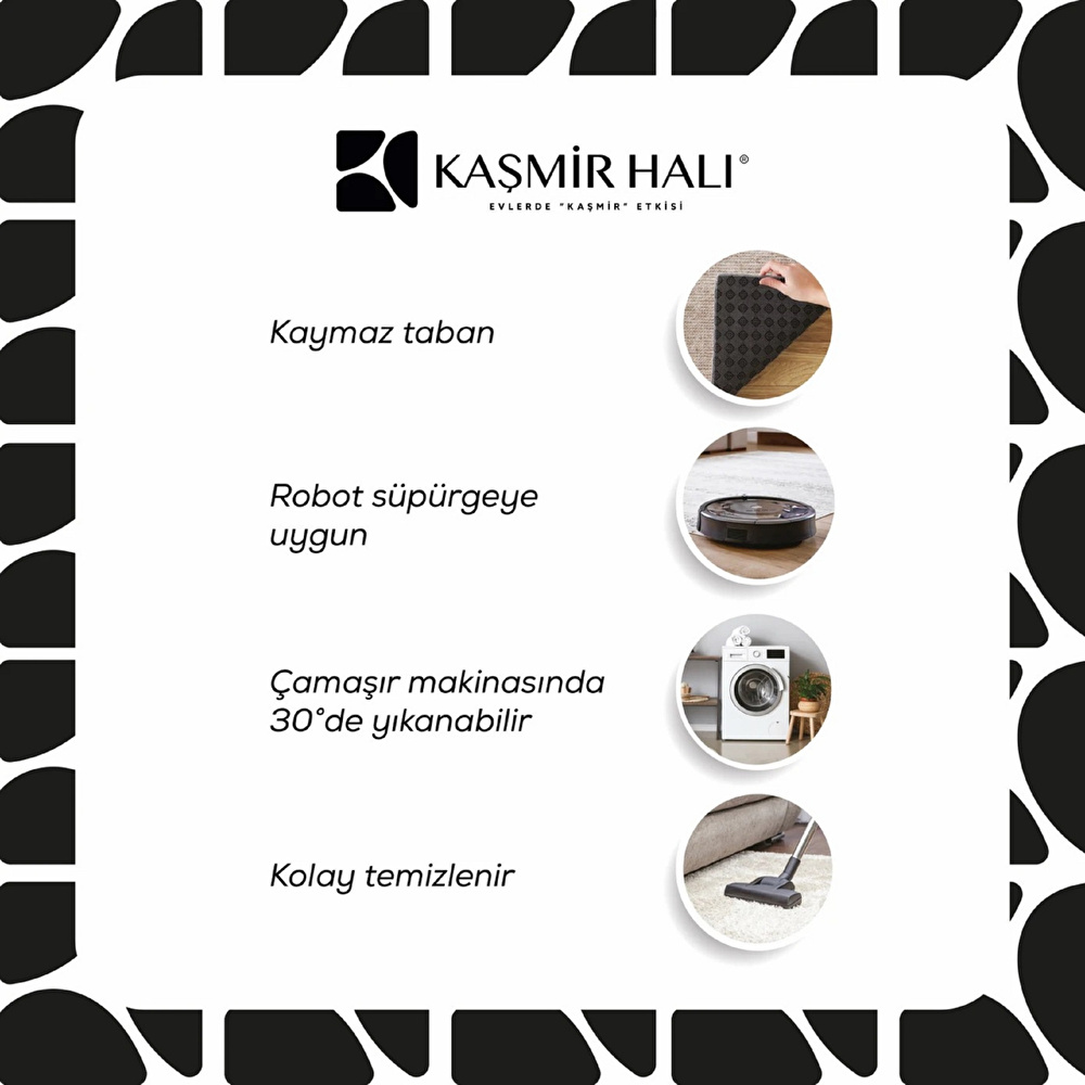 Sare By Kaşmir Halı Candy Kitchen 80x300 cm görseli 6