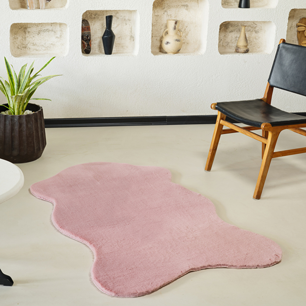 Kaşmir Halı 7/24 Cosy Premium Pembe 70x100 cm görseli 1