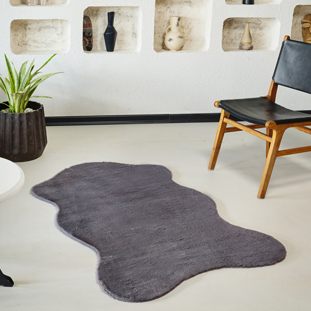 Kaşmir Halı 7/24 Cosy Premium Antrasit 100x140 cm görseli 1