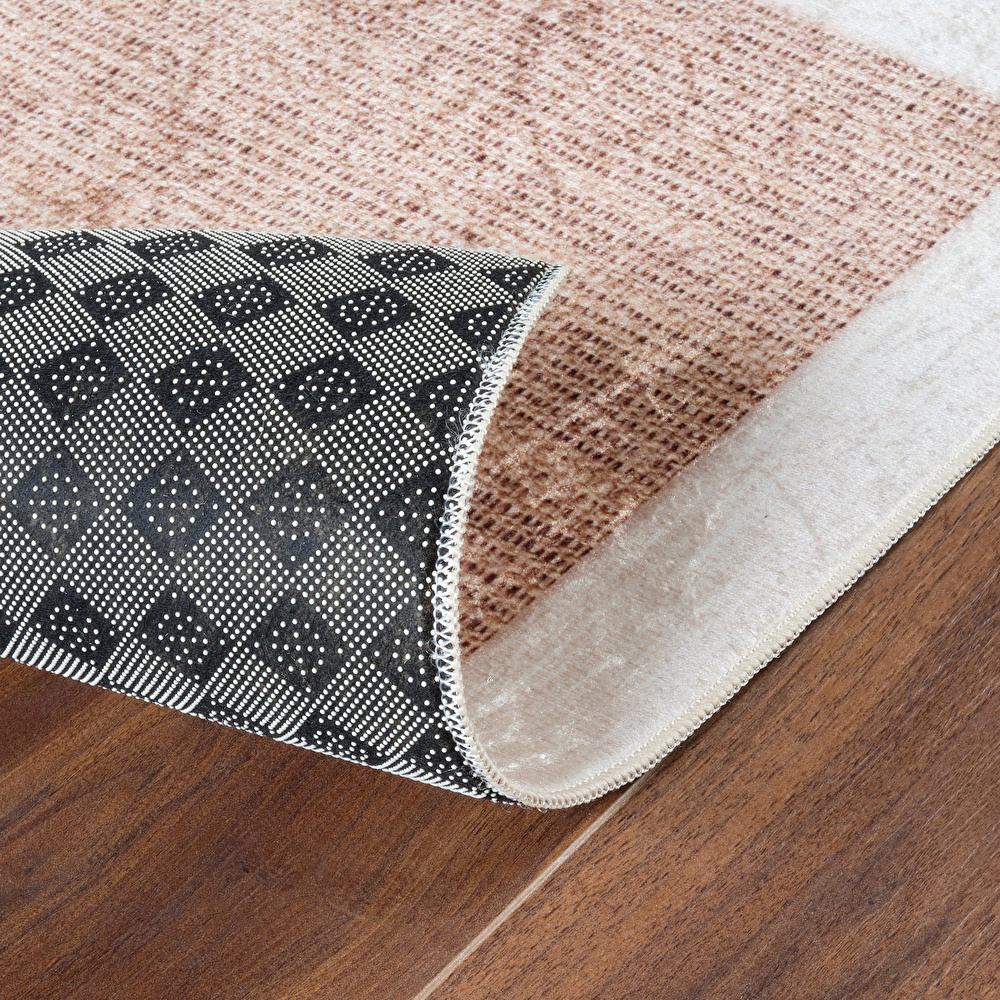 Sare By Kaşmir Halı Ria Set Bej 45x60cm 45x120 cm görseli 3