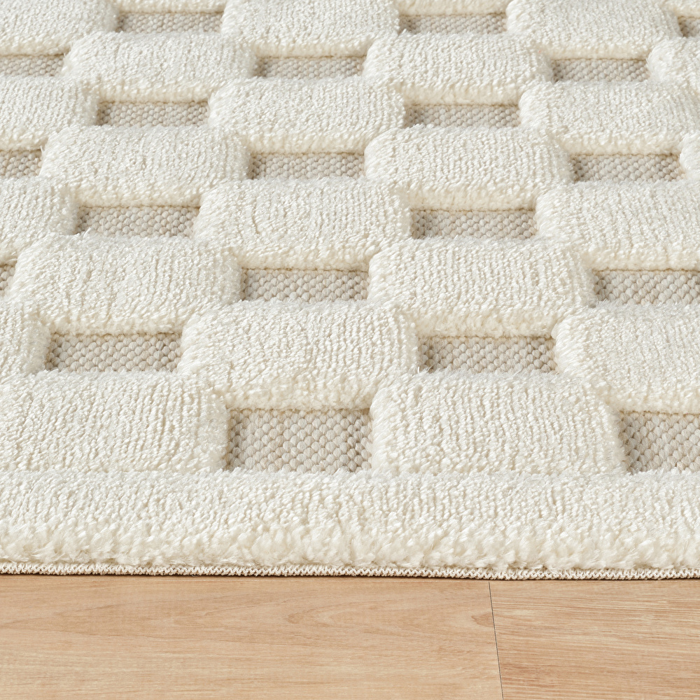 Kaşmir Halı Süpersoft Joy White 200x290 cm görseli 5