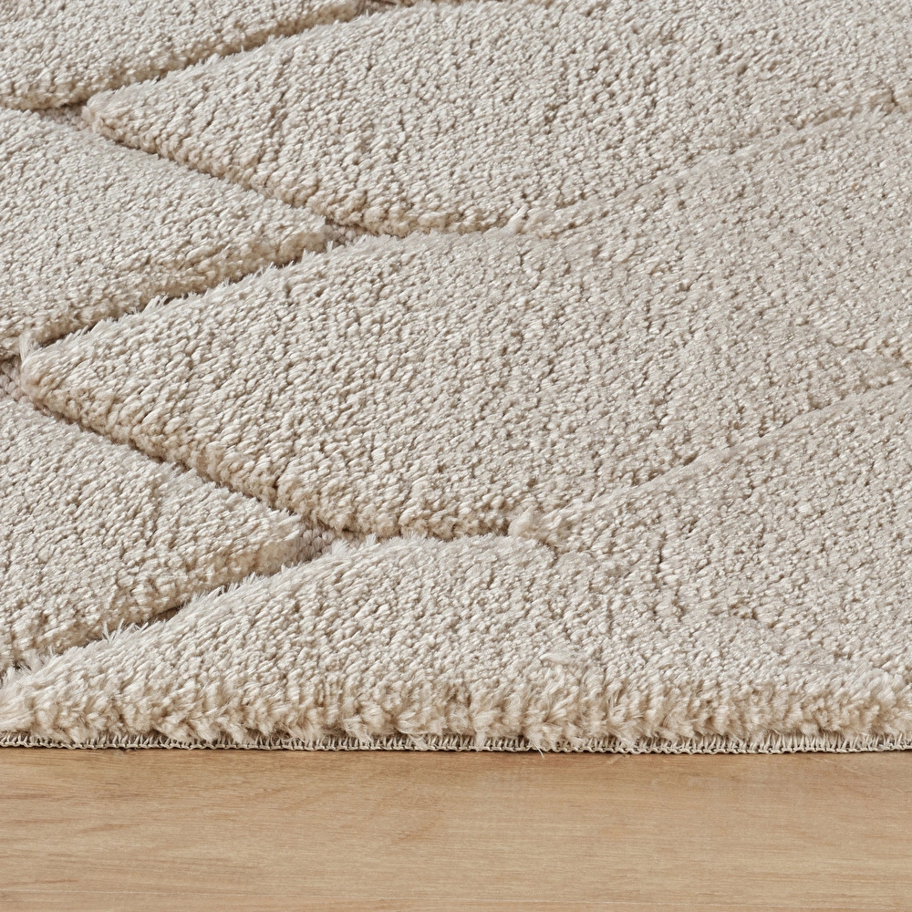 Kaşmir Halı Süpersoft Grace Bej 80x150 cm görseli 5