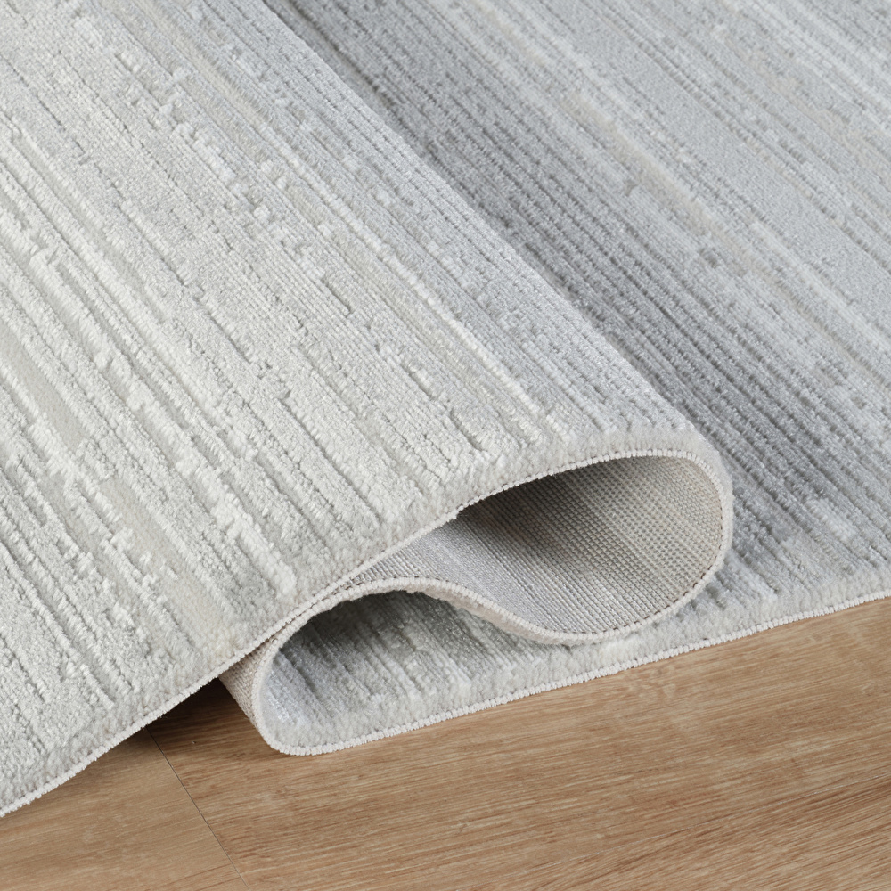 Kaşmir Halı 7/24 Elegante Evore Grey 100x200 cm görseli 4