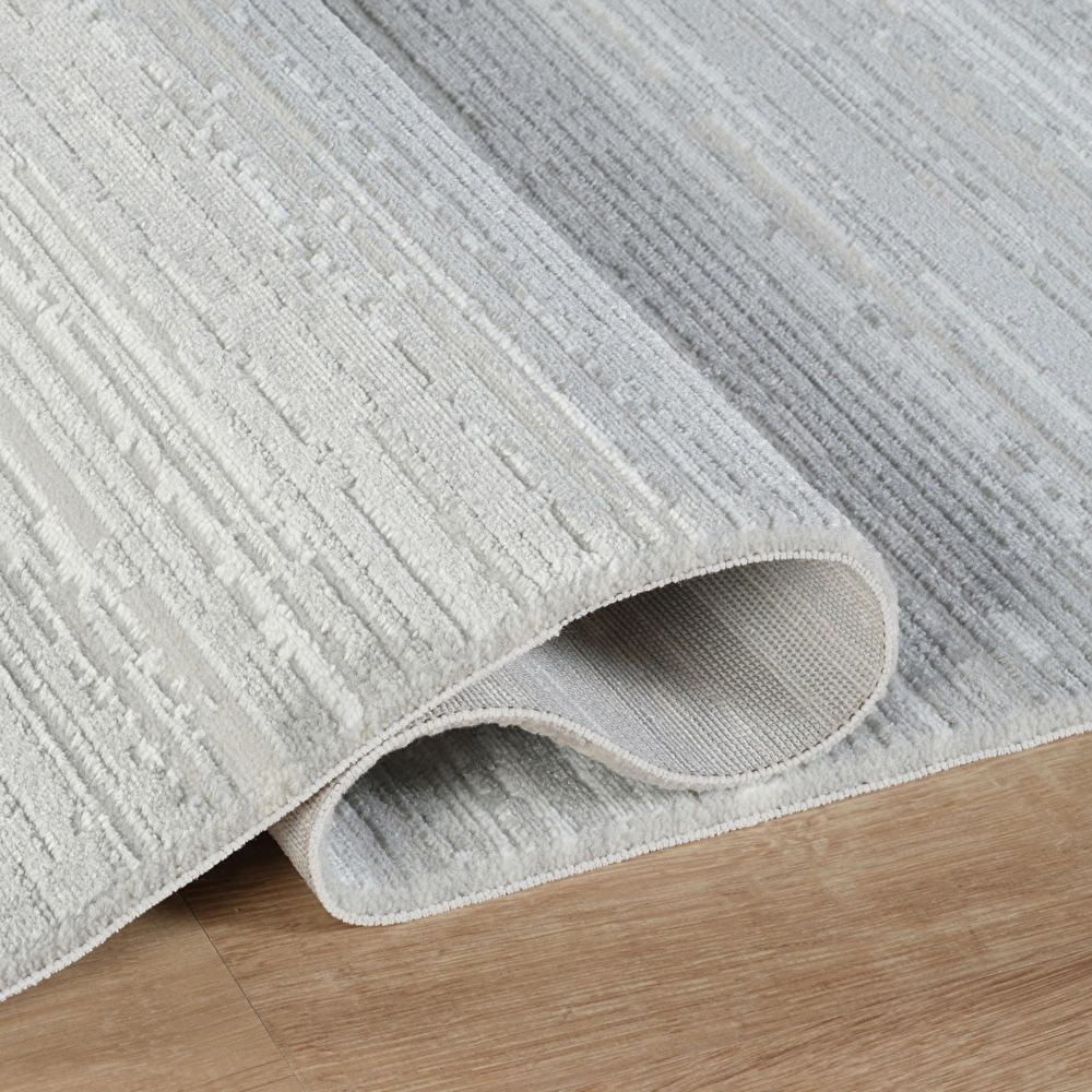 Kaşmir Halı 7/24 Elegante Evore Grey 100x300 cm görseli 4