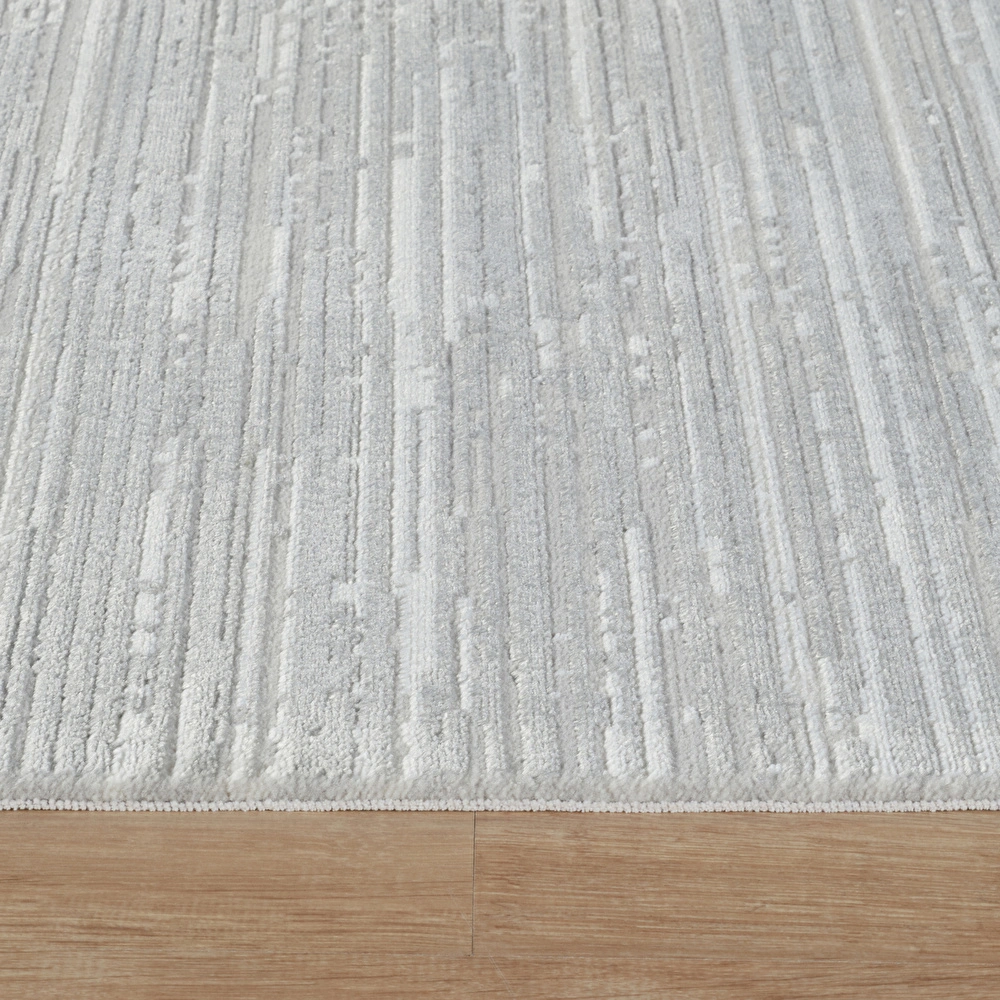 Kaşmir Halı 7/24 Elegante Evore Grey 100x300 cm görseli 6