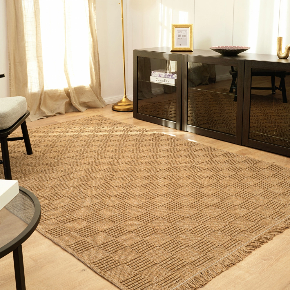 Kaşmir Halı Kilim/Jüt Side V2 80x300 cm görseli 1