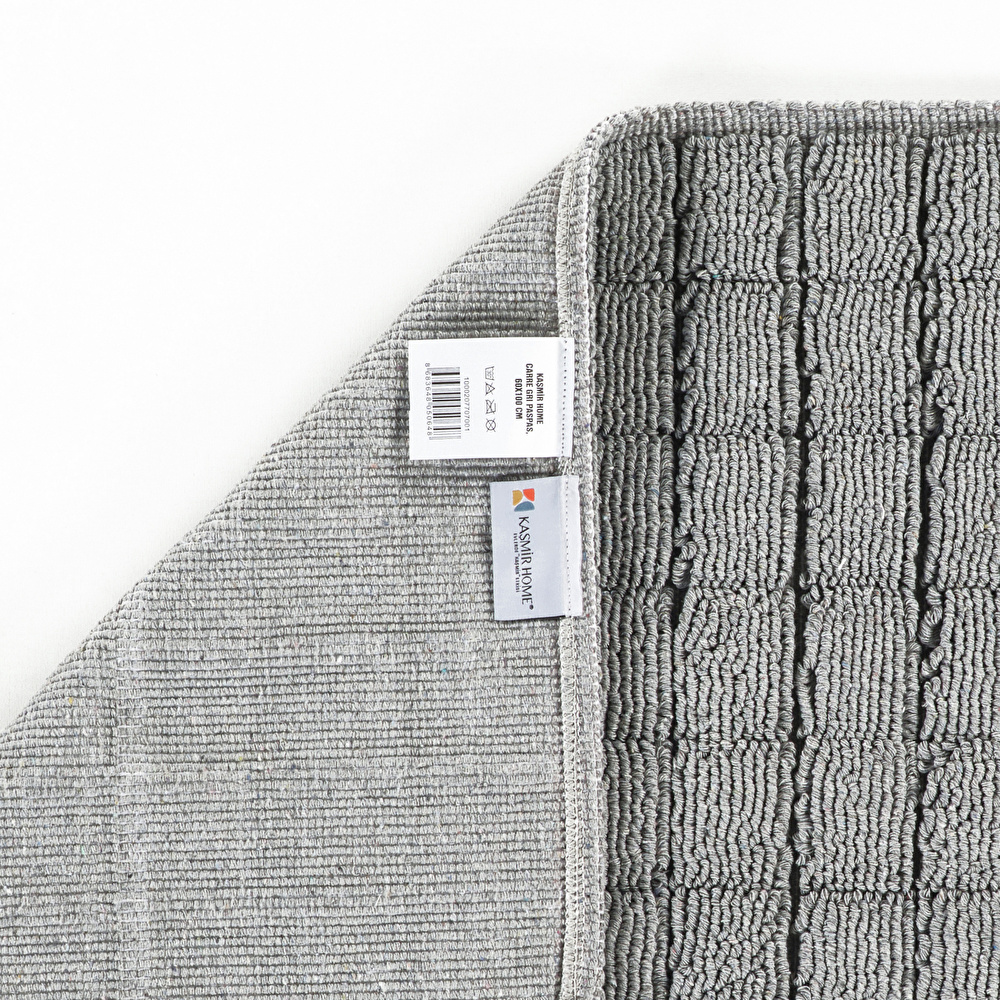 Kaşmir Home Carre Paspas Gri 60x100 cm görseli 5