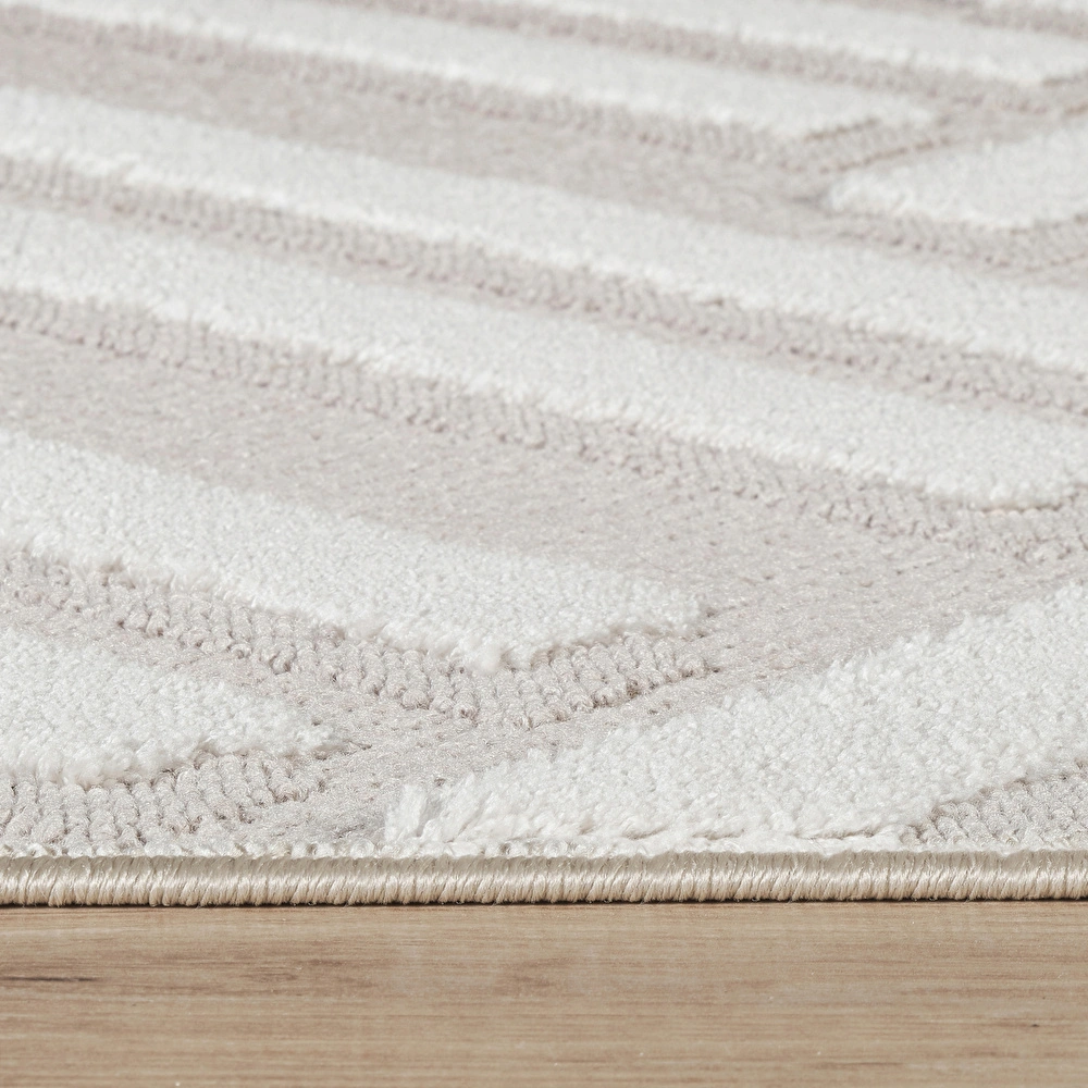 Kaşmir Halı İskandinav Frida Beige 80x300 cm görseli 5