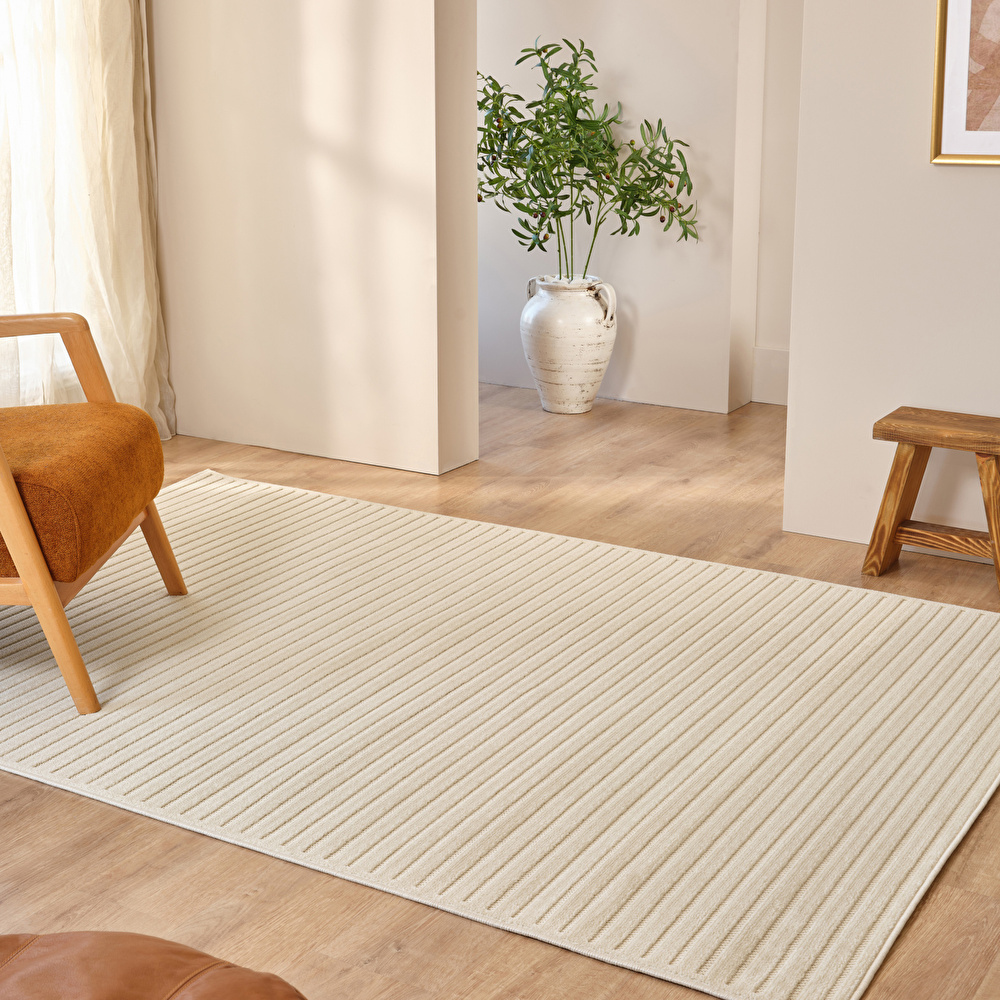 Kaşmir Halı İskandinav Tyra White 50x80 cm görseli 1