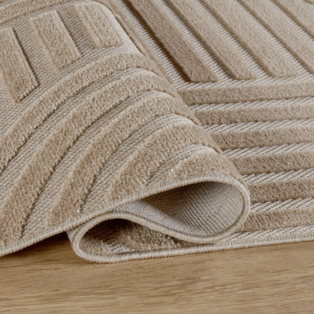 Kaşmir Halı İskandinav Rune Beige 100x300 cm görseli 5