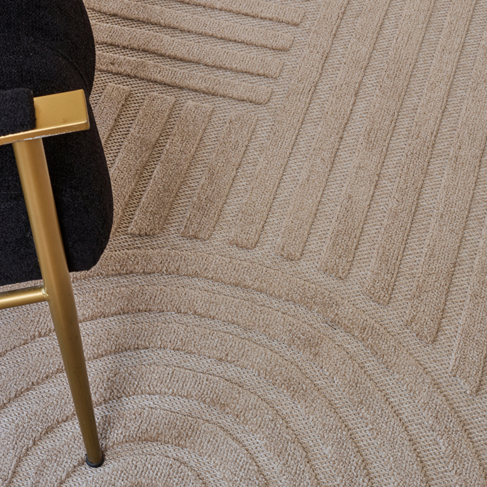 Kaşmir Halı İskandinav Rune Beige 200x290 cm görseli 3