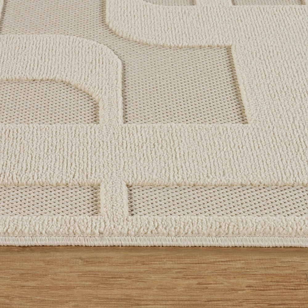 Kaşmir Halı İskandinav Tora White 80x300 cm görseli 6