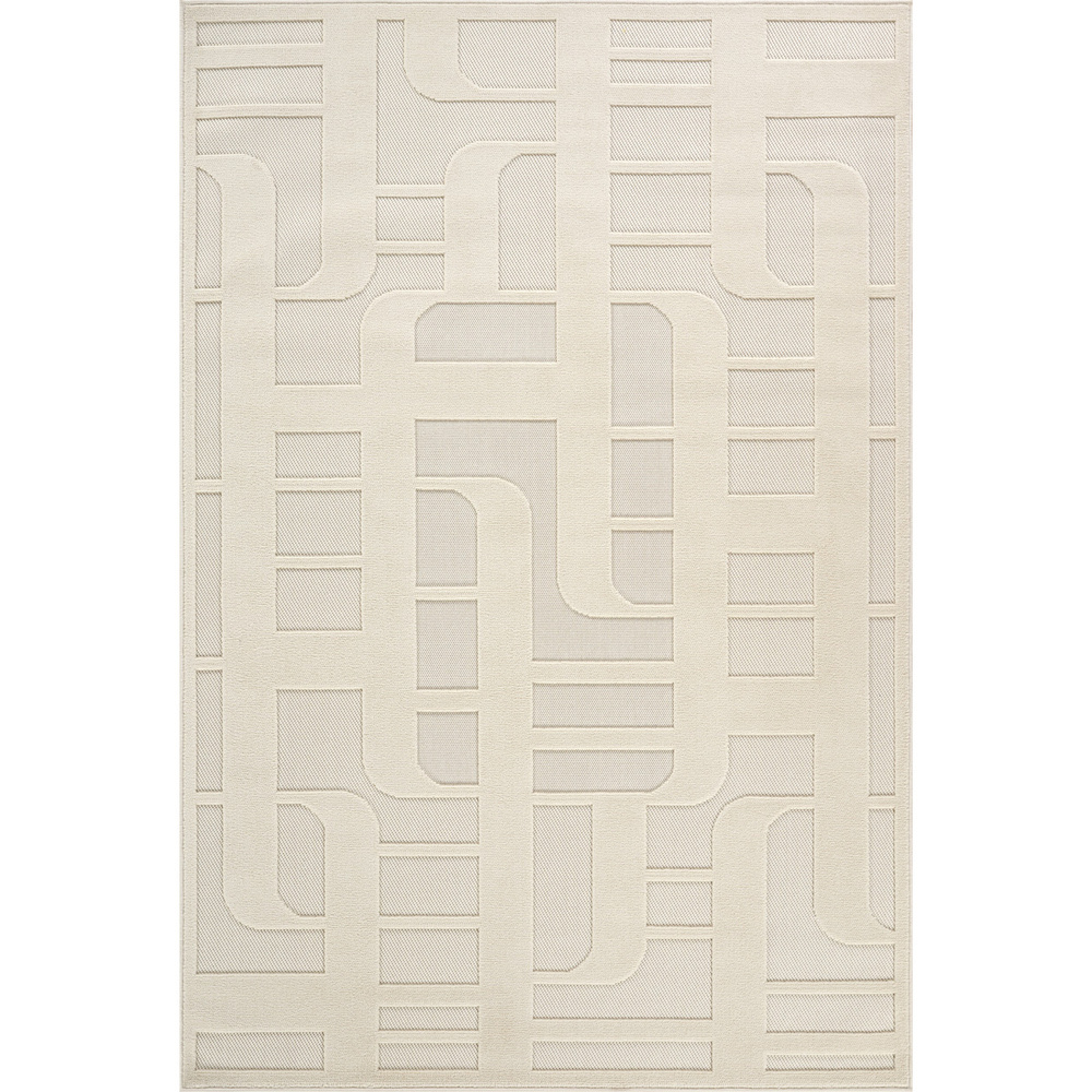 Kaşmir Halı İskandinav Tora White 100x200 cm görseli 2