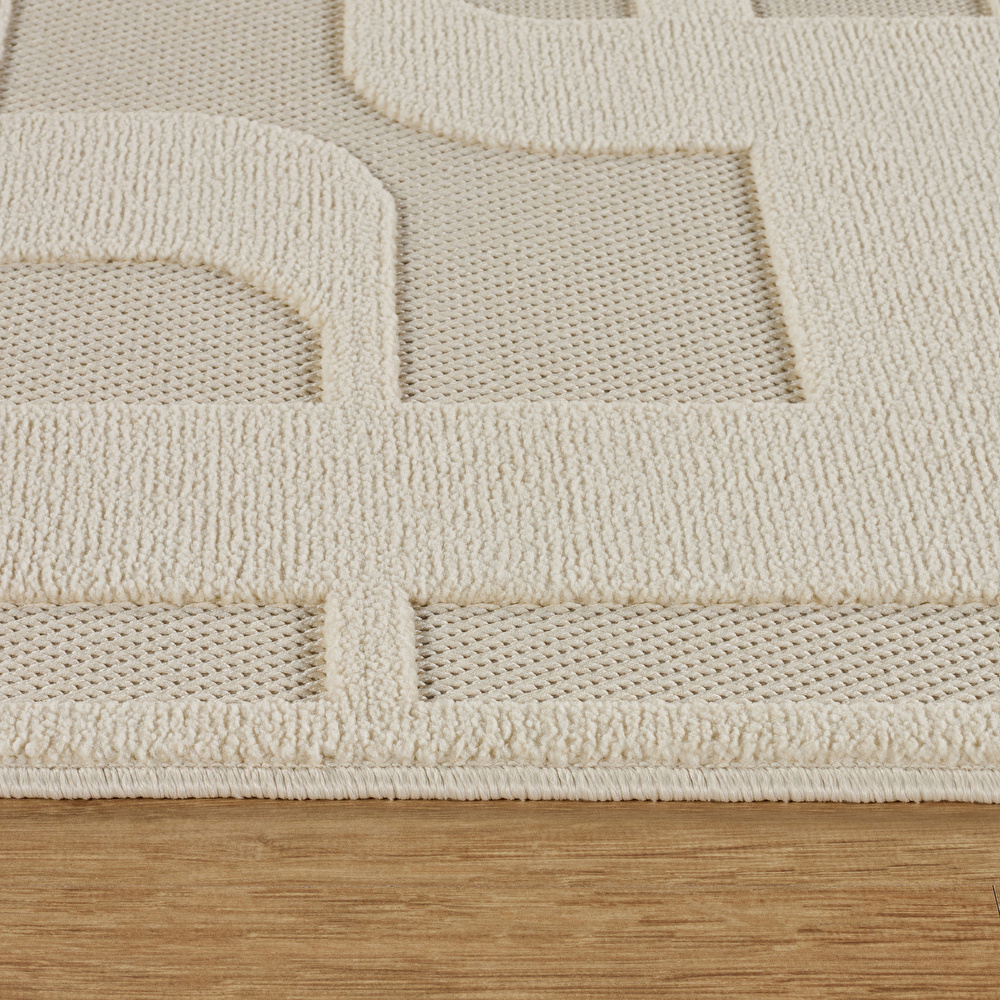 Kaşmir Halı İskandinav Tora White 100x300 cm görseli 6