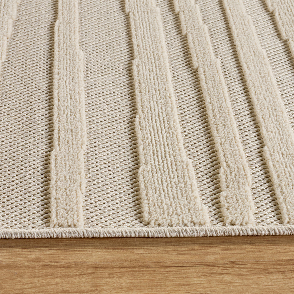 Kaşmir Halı İskandinav Frode White 100x300 cm görseli 6
