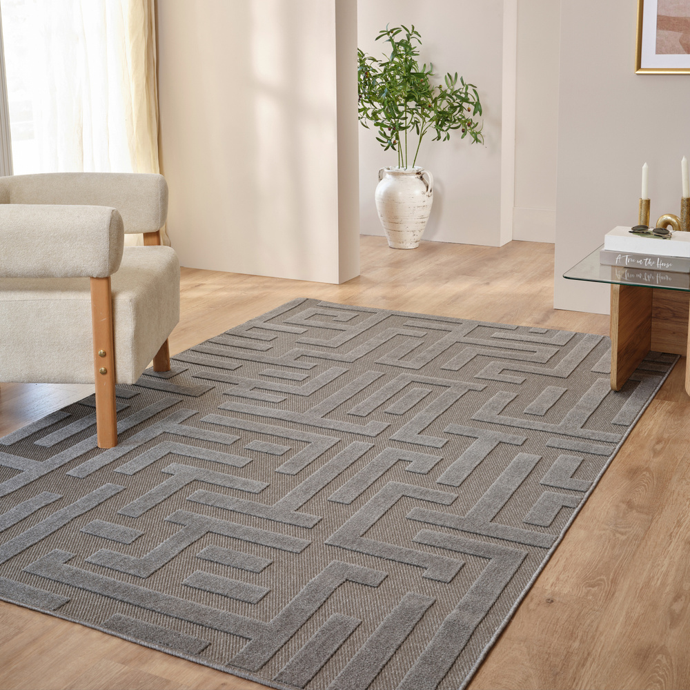 Kaşmir Halı İskandinav Roar Gray 120x180 cm görseli 1