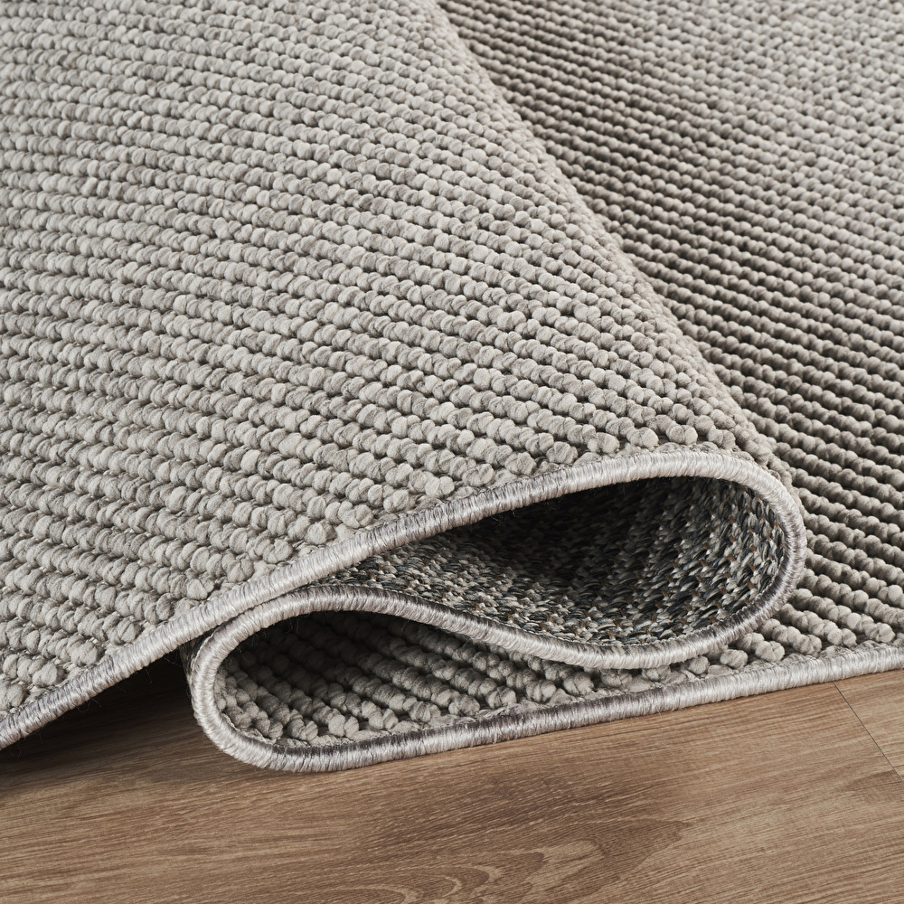 Kaşmir Halı 7/24 İskandinav Premium Lina Gri 80x300 cm görseli 4