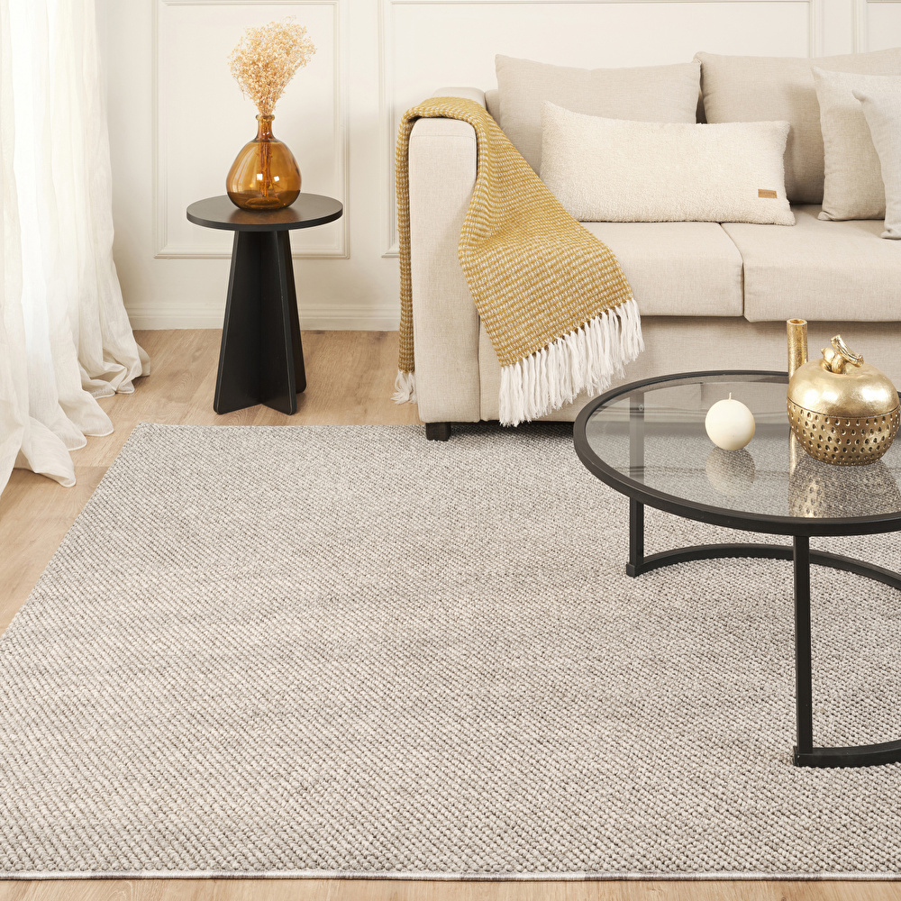 Kaşmir Halı 7/24 İskandinav Premium Lina Gri 80x300 cm görseli 1