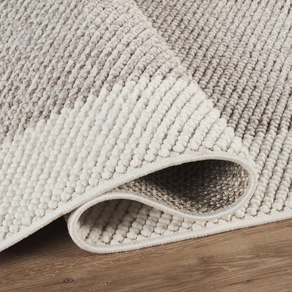 Kaşmir Halı 7/24 İskandinav Premium Arona Beyaz 80x300 cm görseli 5