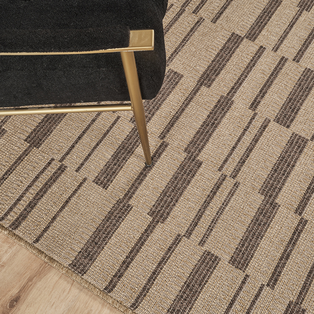 Kaşmir Halı Kilim Jüt Ravon Brown 50x80 cm görseli 3