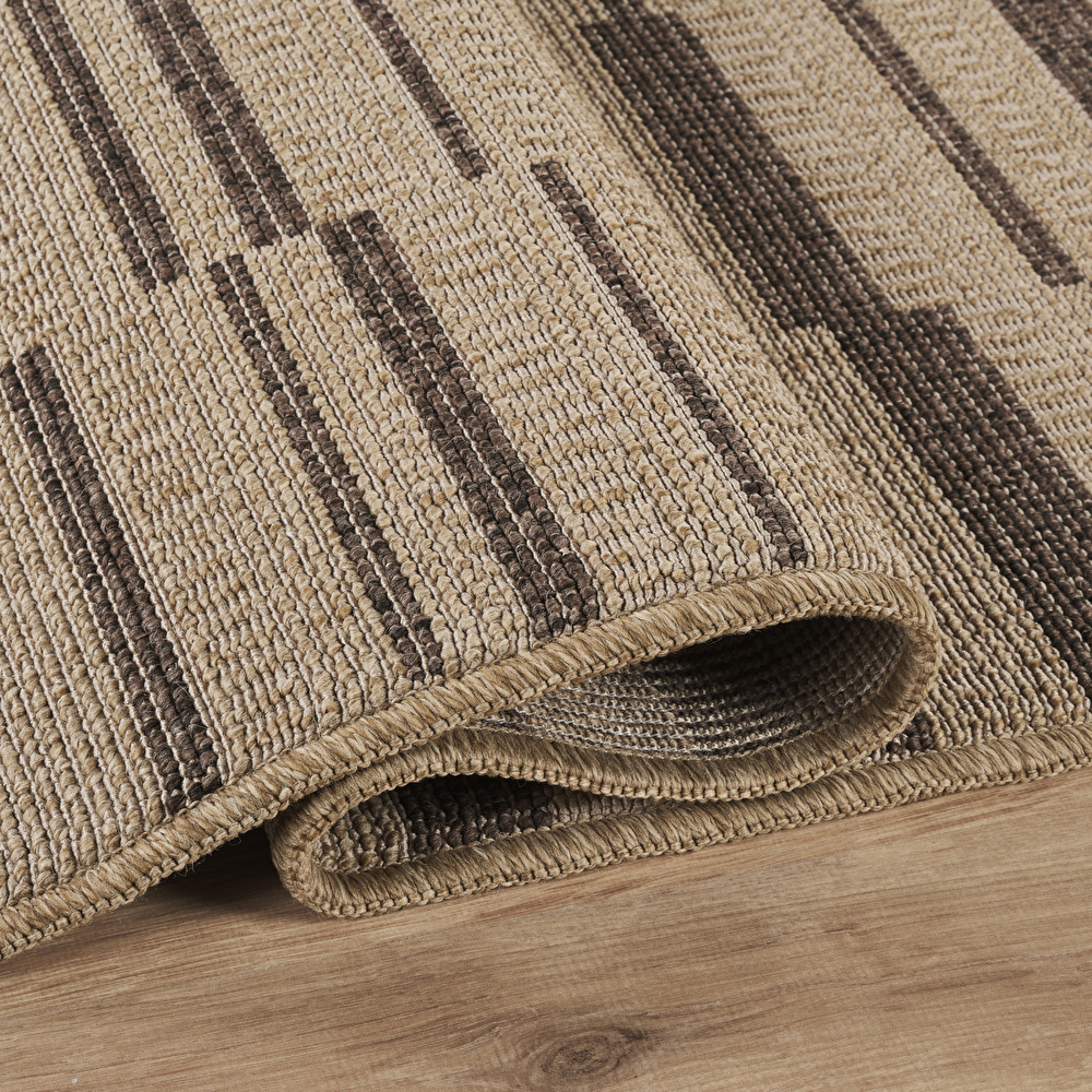 Kaşmir Halı Kilim Jüt Ravon Brown 50x80 cm görseli 4