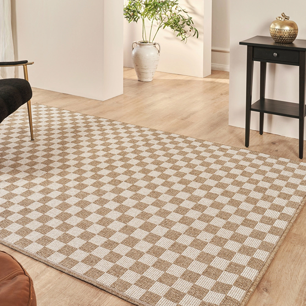 Kaşmir Halı Kilim Jüt Dorne White 50x80 cm görseli 1