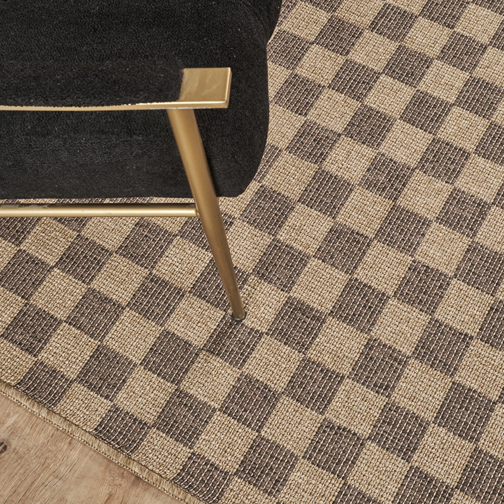 Kaşmir Halı Kilim Jüt Dorne Brown 50x80 cm görseli 3