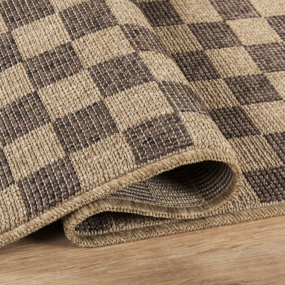 Kaşmir Halı Kilim Jüt Dorne Brown 50x80 cm görseli 4