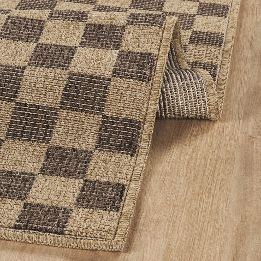 Kaşmir Halı Kilim Jüt Dorne Brown 50x80 cm görseli 6